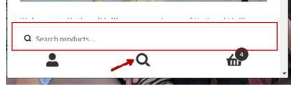 Handheld search bar screenshot